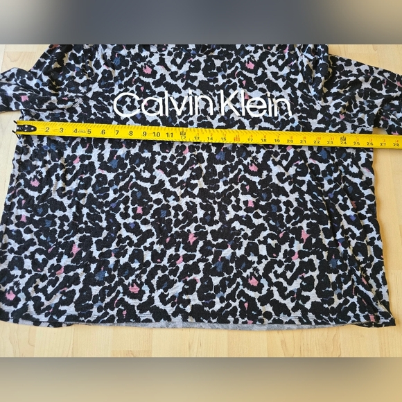 Calvin Klein Leopard Print Hooded Top Size XL - Picture 10 of 13
